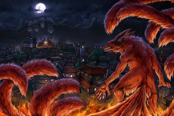 Kyubi, le démon renard du manga Naruto