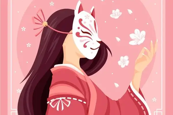 Masque de renard kitsune
