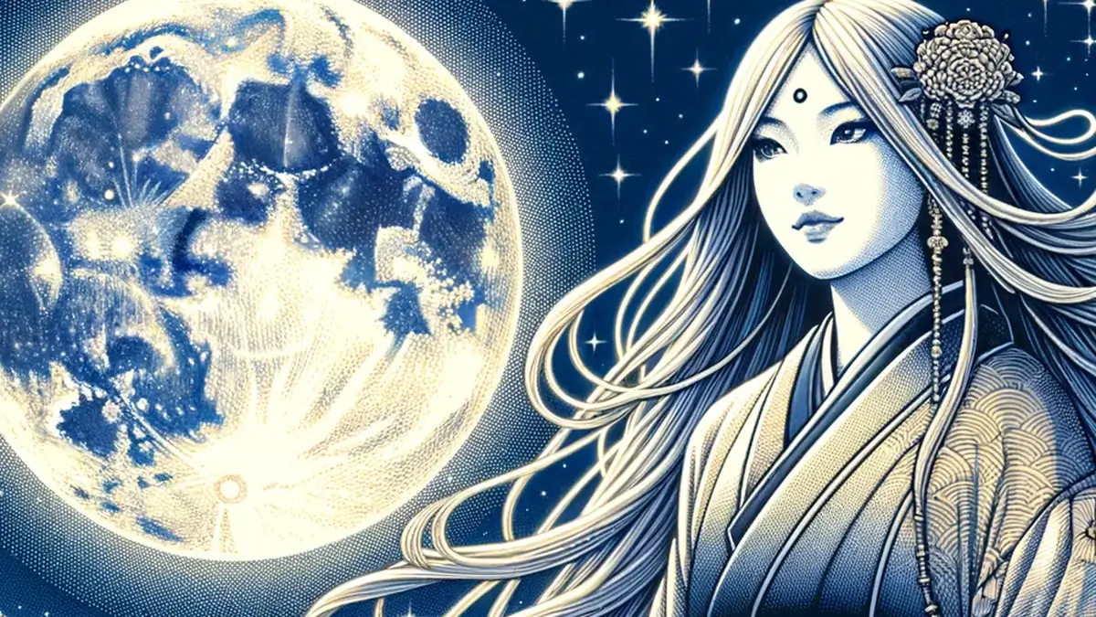 Tsukuyomi devant la pleine lune