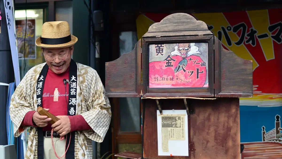 Conte Kamishibai en pleine rue