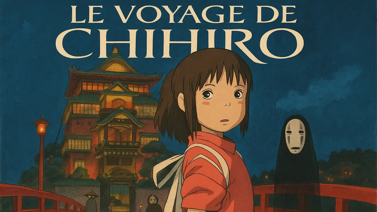 Chihiro et le Sans Visage sur le pont