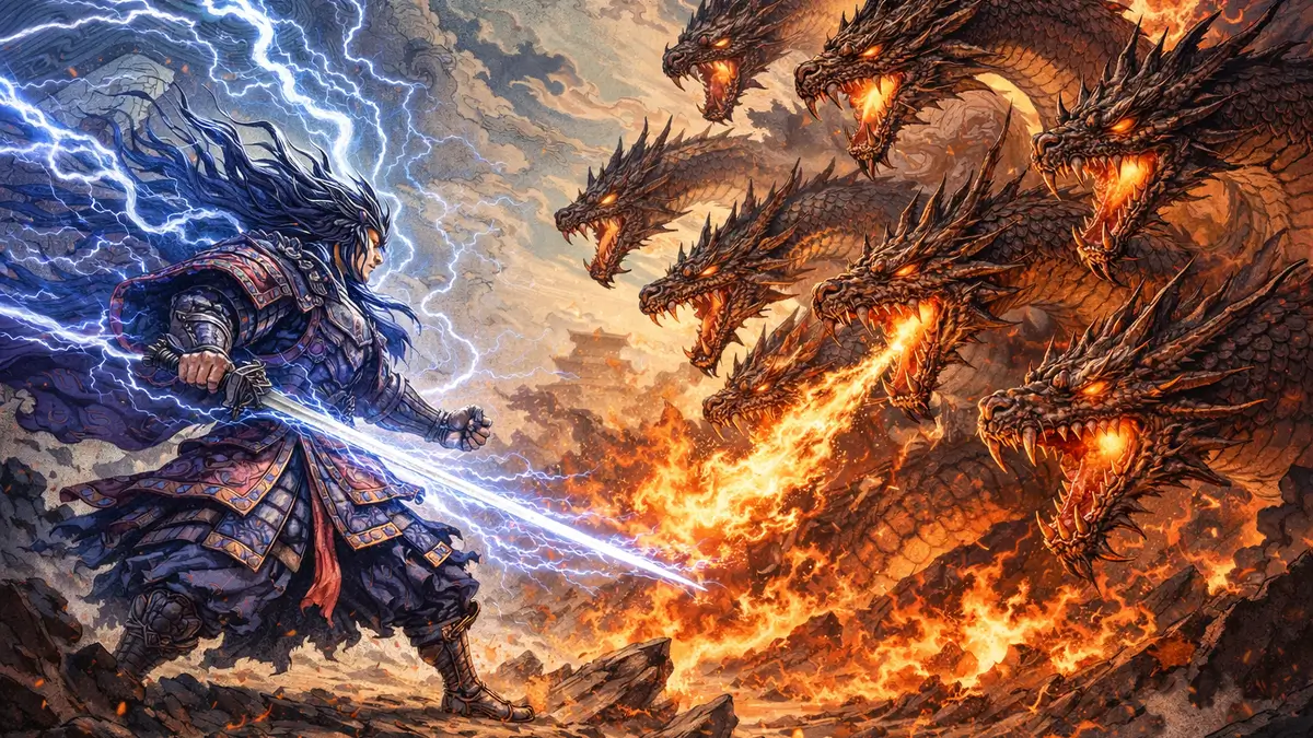 Susanoo no Mikoto contre Yamta no Orochi