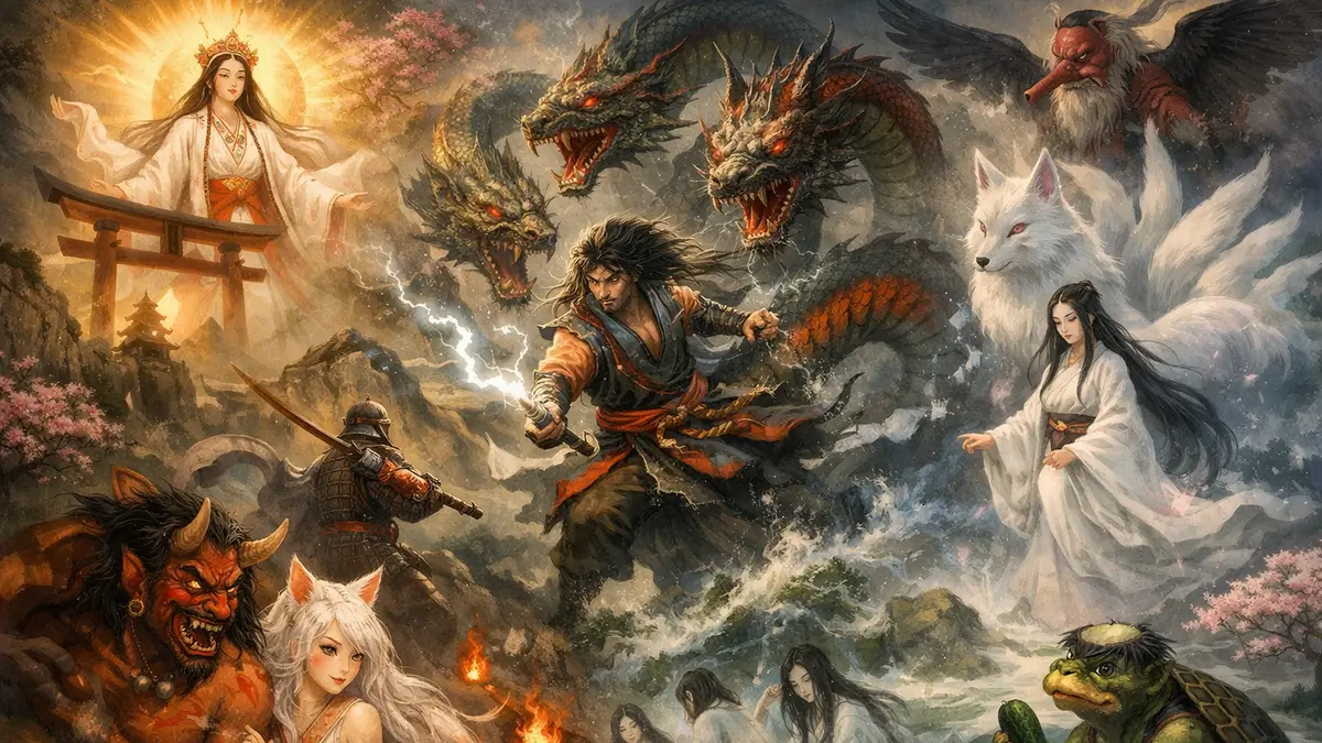 Kami, yokai et esprits japonais réunis